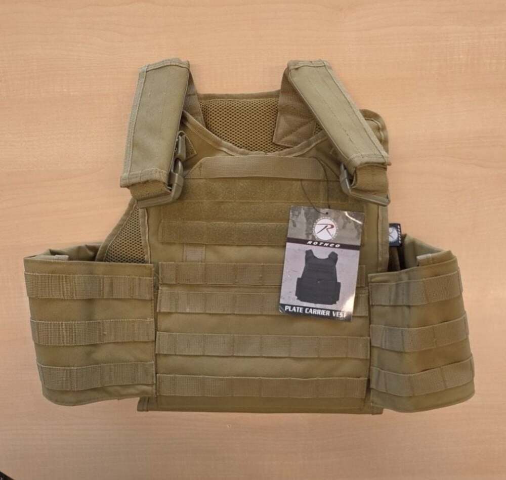 Rothco MOLLE Plate Carrier Vest Item 8923 Coyote Brown